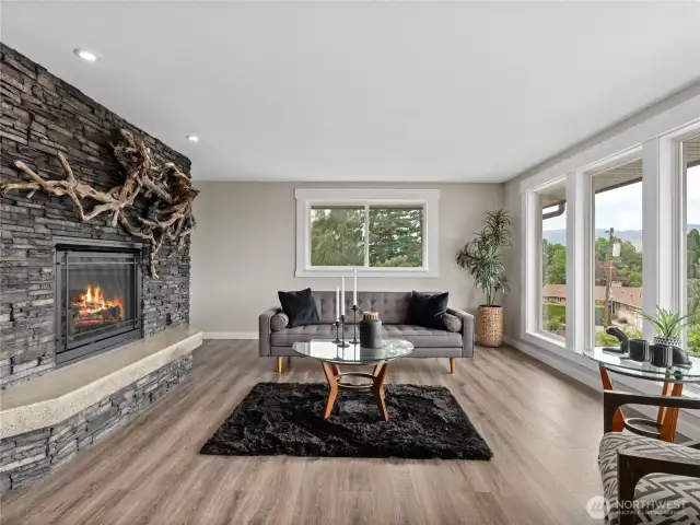 Enjoy breathtaking views from this elegantly designed and beautifully updated living space.