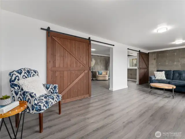 Fully updated lower level offers elegant finishes and endless possibilities for use.