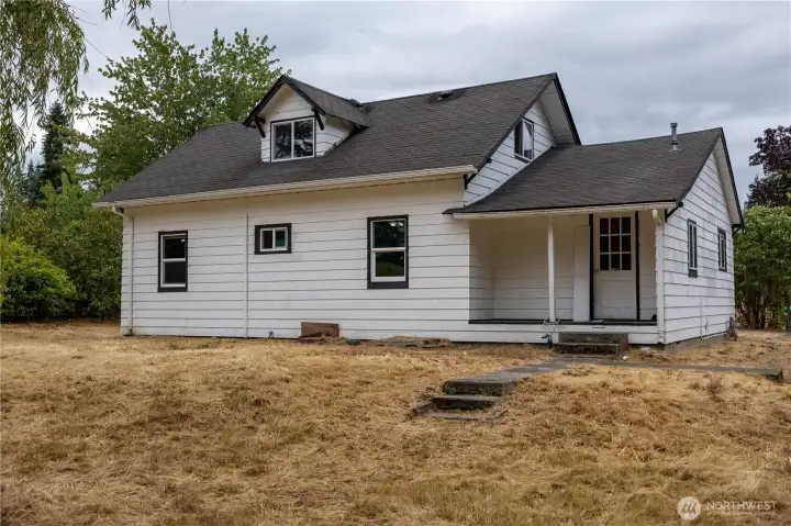 Backside of the property