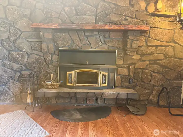 Fireplace in family room