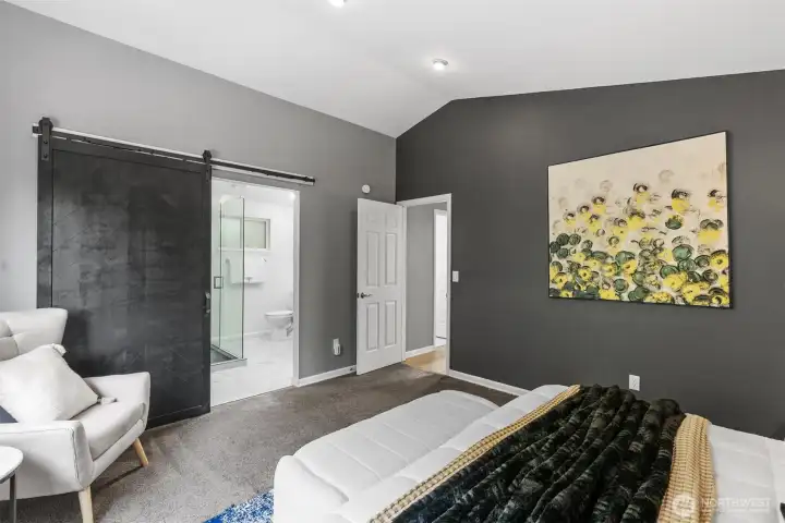Private completely updated Primary suite.