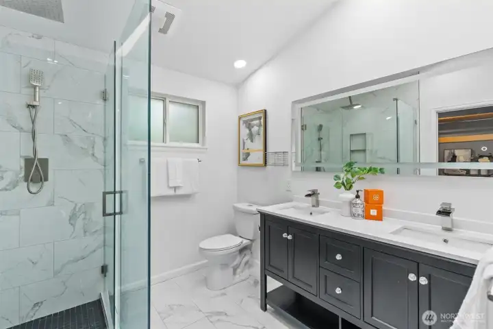 Stunning Primary bathroom.
