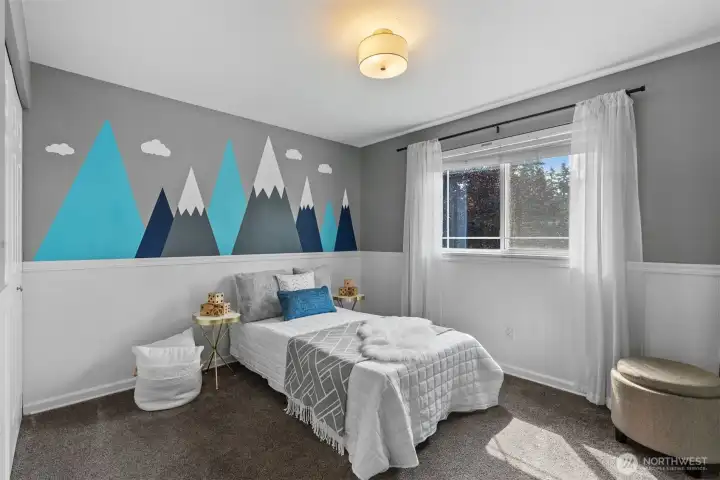 Fun mural in bedroom #3
