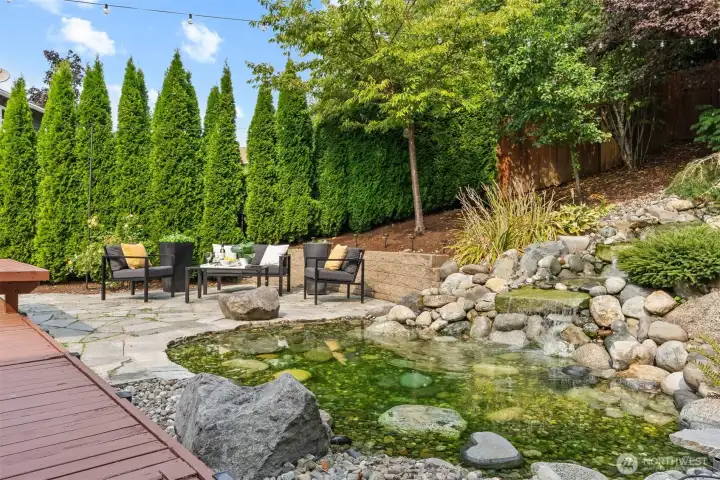 Sparkling, tranquil water feature!