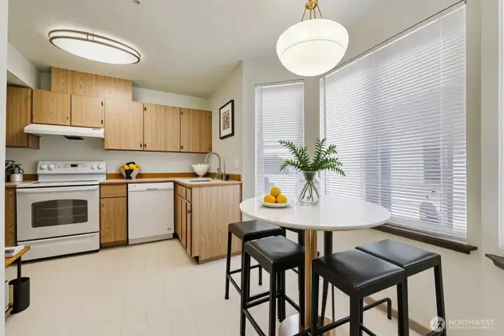 Kitchen with Dining Space  * Virtually Staged