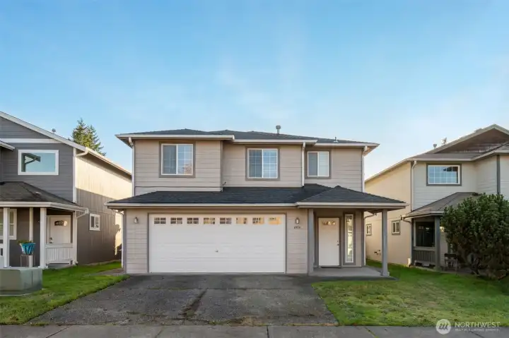 2-story home with 2-car garage