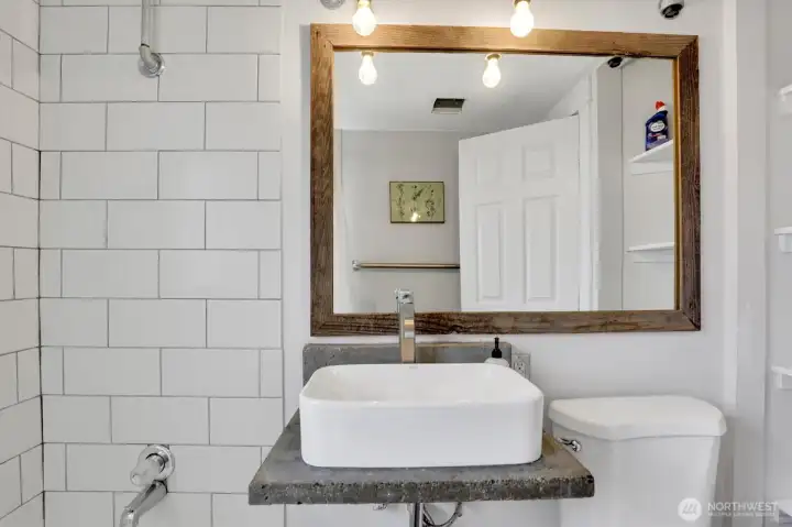 Remodeled main floor bathroom