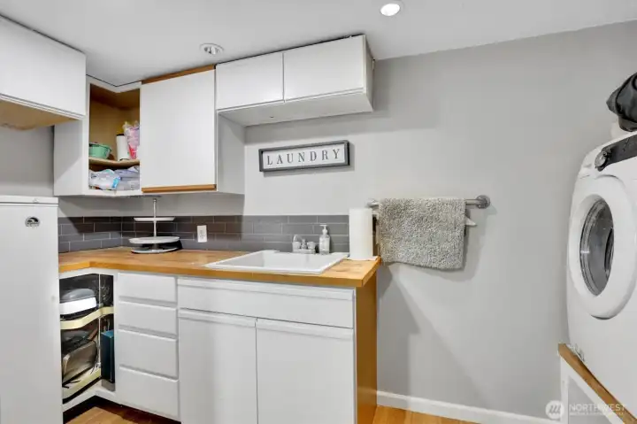 Lower level Utility room