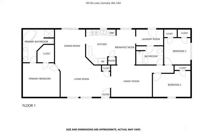 Floor plan provided for reference to help visualize the layout and flow of the home.