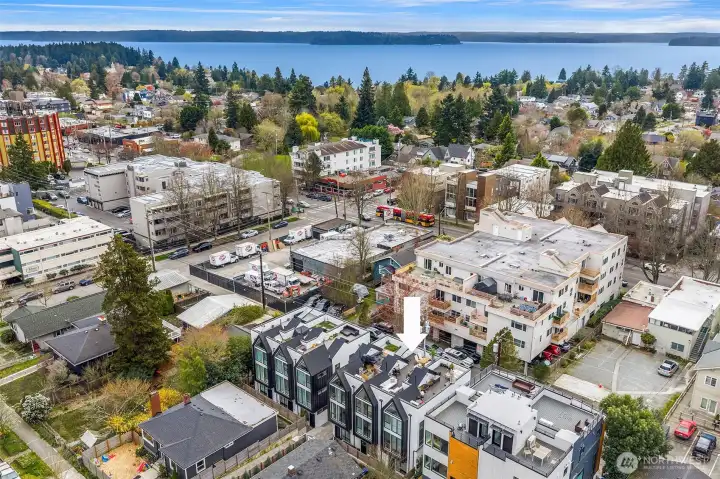 Set on a peaceful quiet street - but just 6 min walk to groceries (West Seattle Thriftway) and 4 min walk to local favorite Beveridge Place Pub.