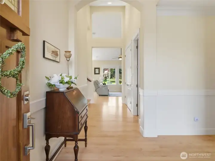 ENTRY HALLWAY - With Family Room & Golf Course Views beyond....!!!!
