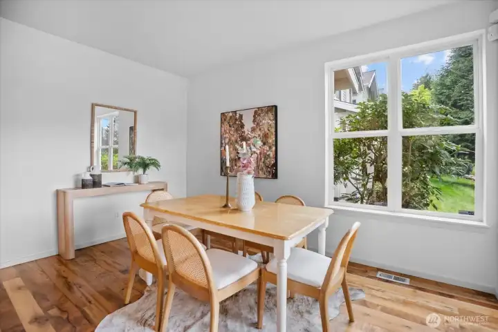 Natural light from so many windows of this well-situated corner unit.