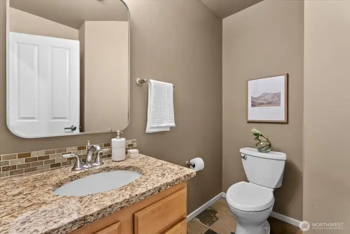 Powder room on the main level