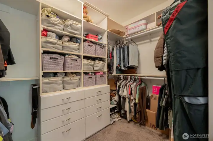 Primary walk in closet