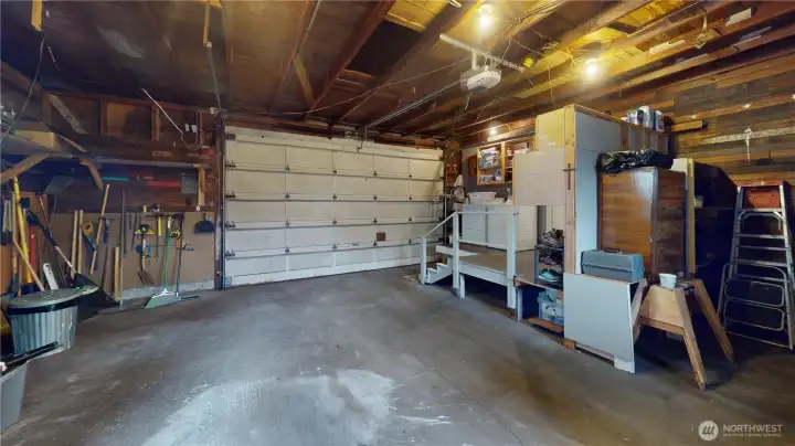 Tons of storage, even up above the rafters
