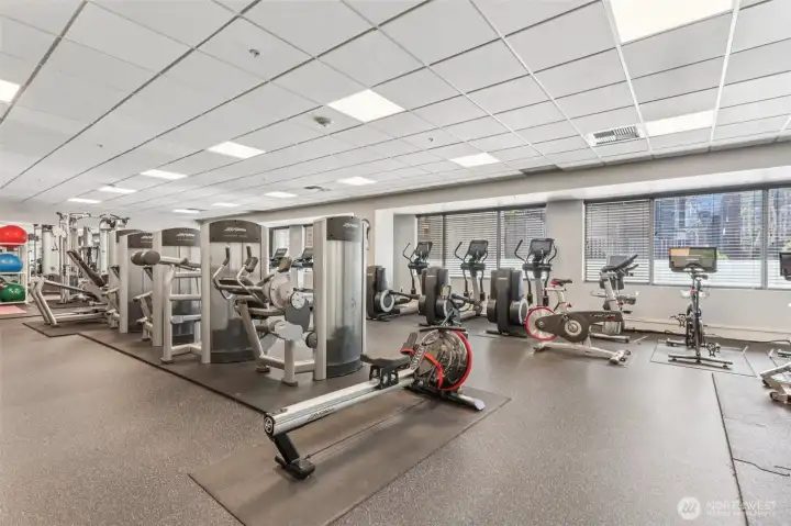 Fitness Center -Includes fitness equipment, sauna showers and changing room with towel service.