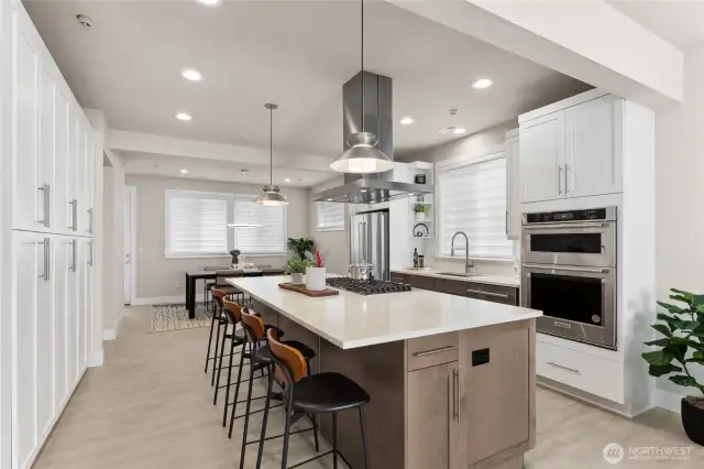 Be in the center of all the action in this kitchen!