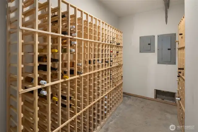 Wine room.