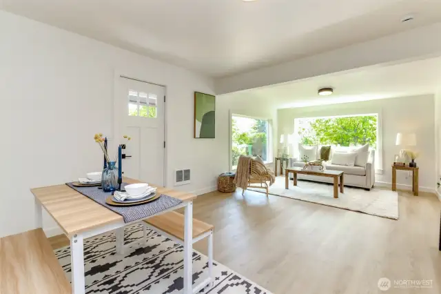 Living/dining area