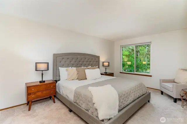 Spacious primary suite