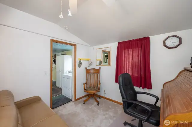 Third bedroom currently being as a home office.