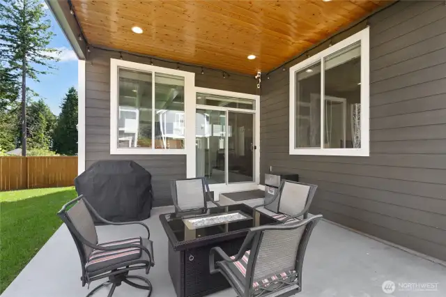 Covered back porch