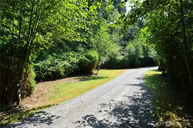 Picturesque drive up Kings View Lane to your driveway!