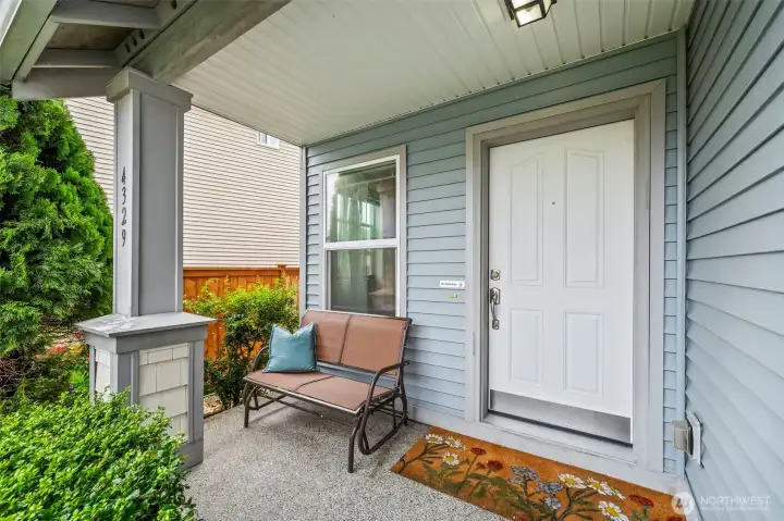 Welcoming front porch
