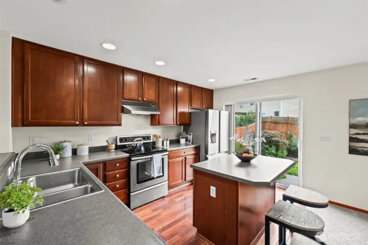 Kitchen with eating space