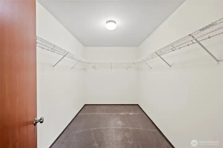 Primary walk-in closet