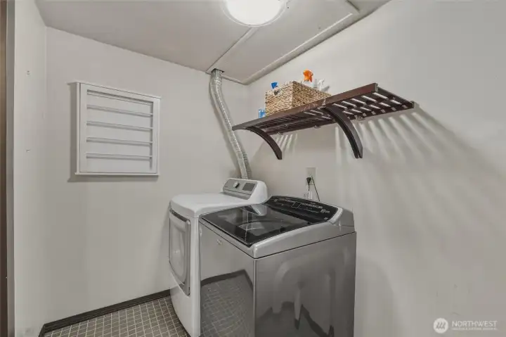 Downstairs laundry room