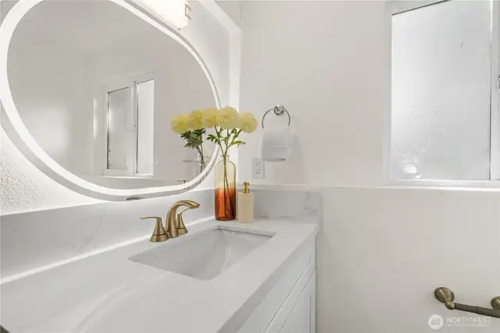 Full Bath on Lower Floor