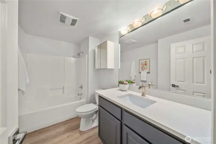 A full bath downstairs