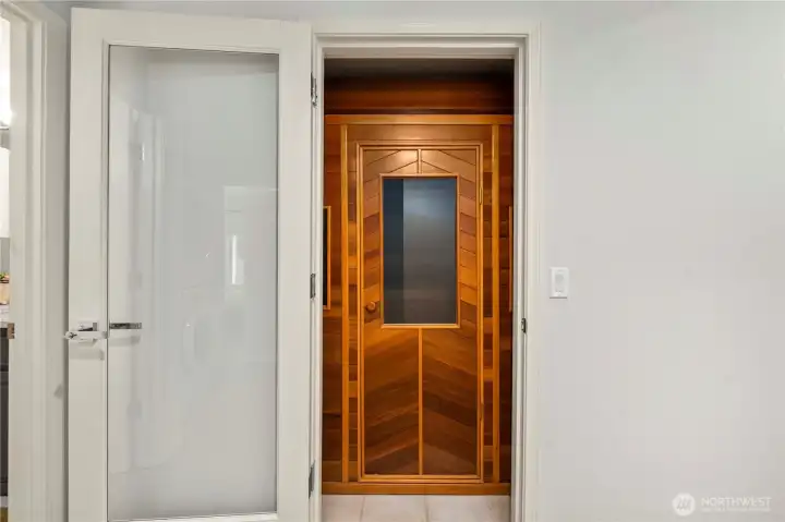 Relax and rejuvenate in the private sauna