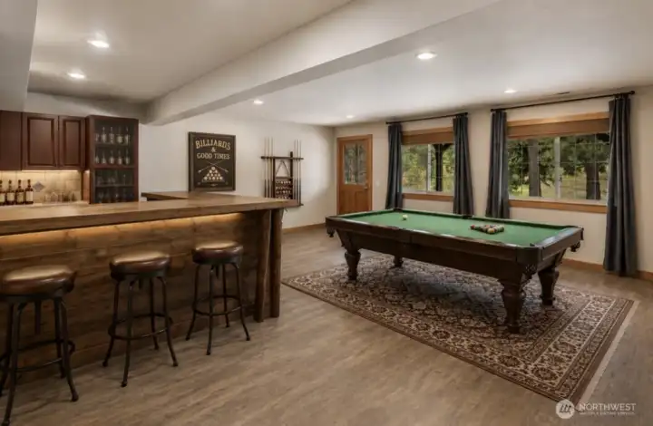 Lower level staged