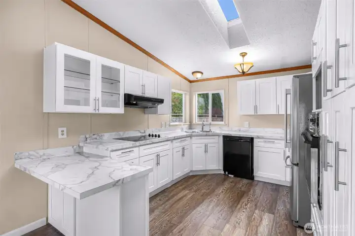 All cabinets are soft close and have custom pull outs in panty area for easier accessibility