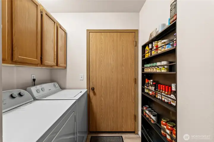 laundry and pantry - garage door