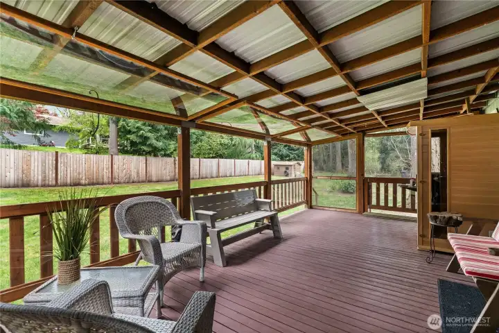 covered deck enclose or open windows