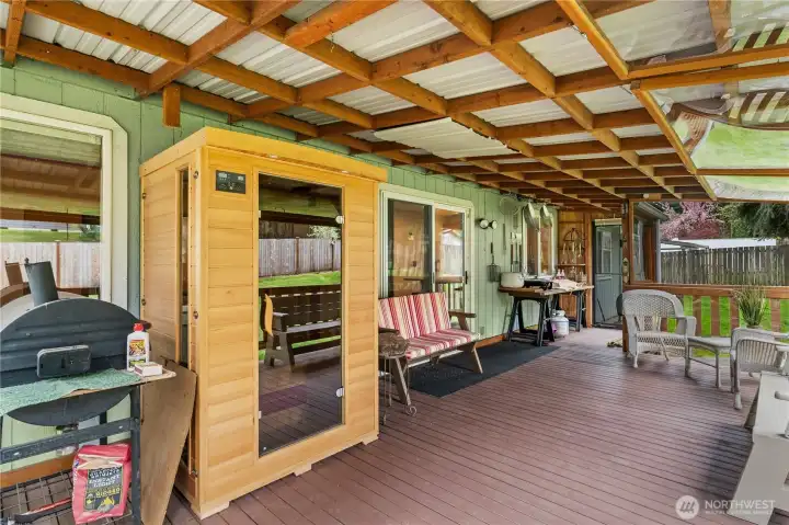 sauna on deck
