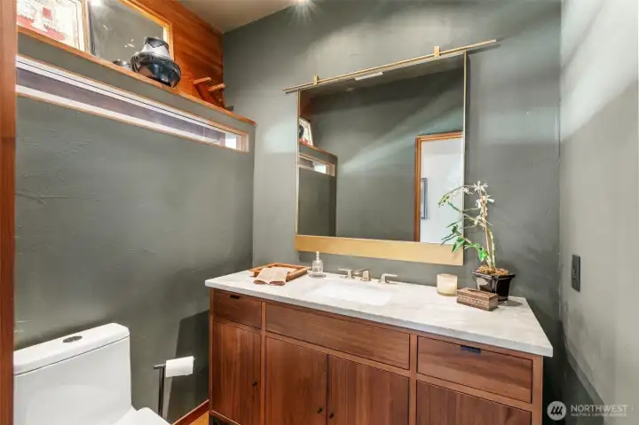 Main floor half BA with Room & Board Vanity Main floor half BA with Room & Board Vanity