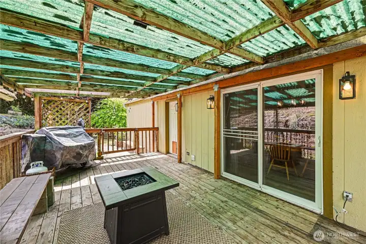Covered back porch