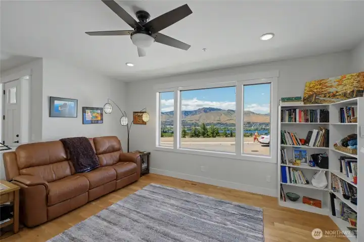 Living room looking towards entrance