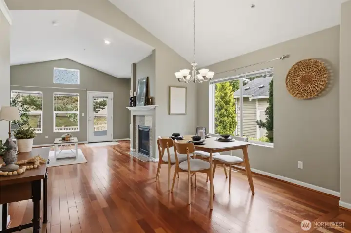 Bright and sunny throughout the living areas