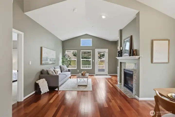 Gas fire place for those cozy nights