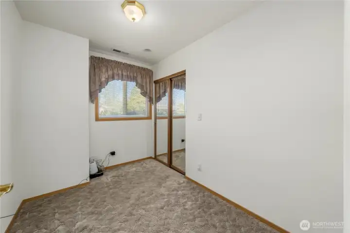 Bedroom #2 is the smallest Bedroom #2 is the smallest