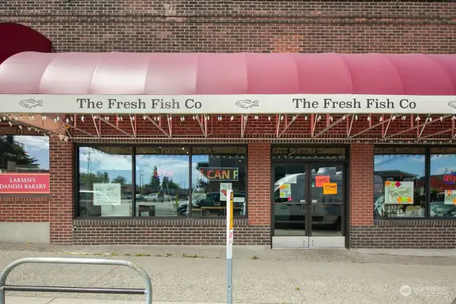 Steps away from Fresh Fish Co
