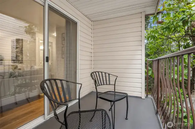 Lovely, private deck