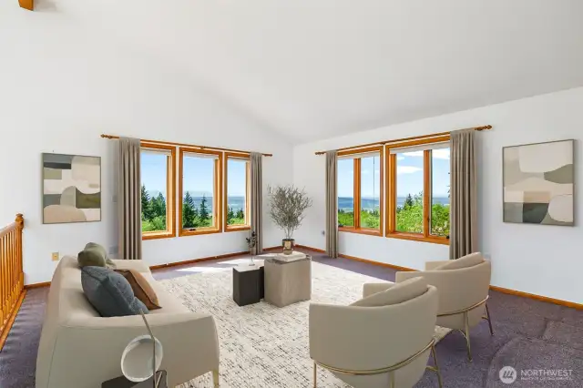 Upper level loft with more views! (Virtually staged)