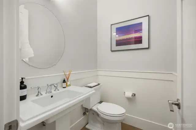 Powder room for guests.