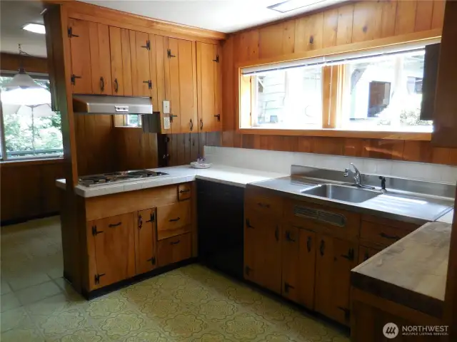 Kitchen that could use some updating and sellers figured we would price accordingly